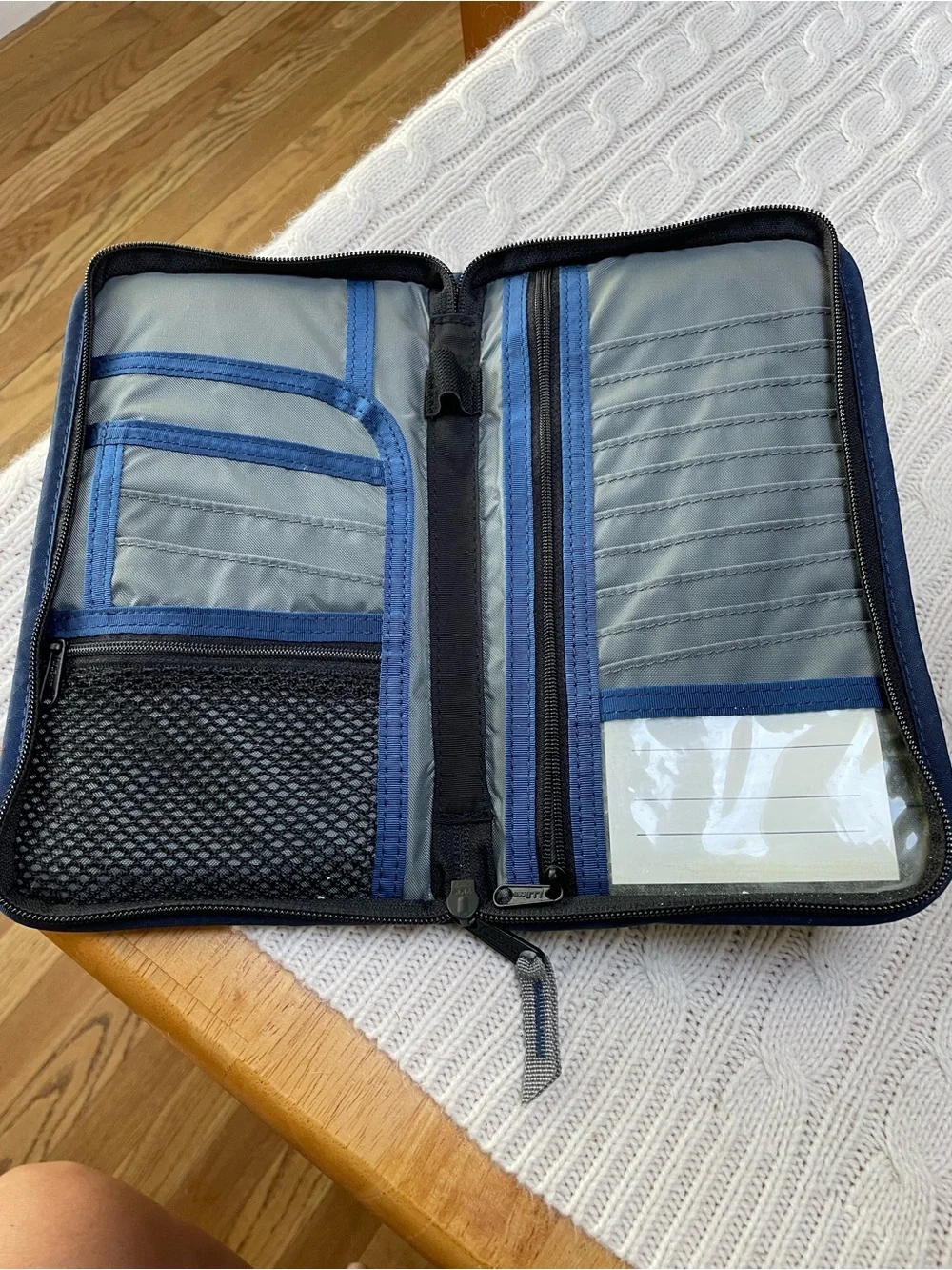 L.L. Bean Unisex Travel Document Holder Wallet Wristlet